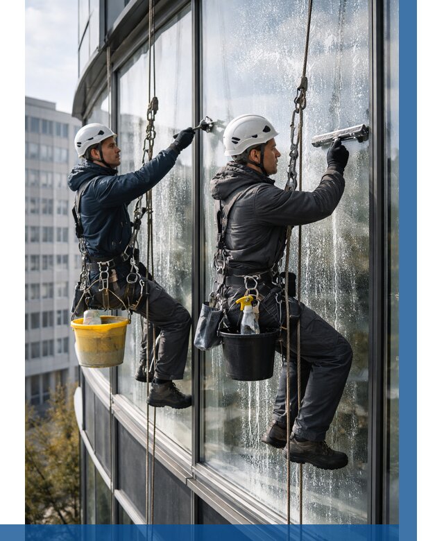 Мойка панорамных окон в Алейске от 361 р. заказать у ВЫСОТНИК-Лук