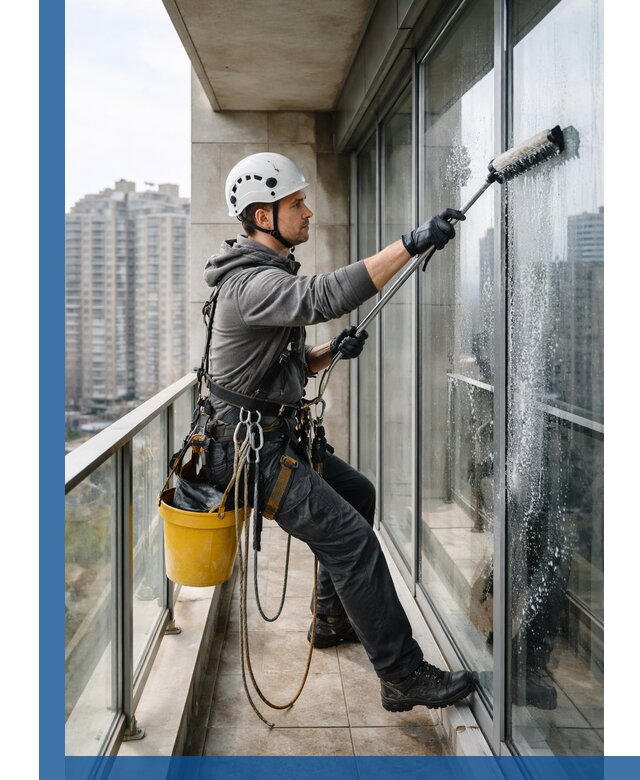 Профессиональная мойка балконного остекления в Алейске