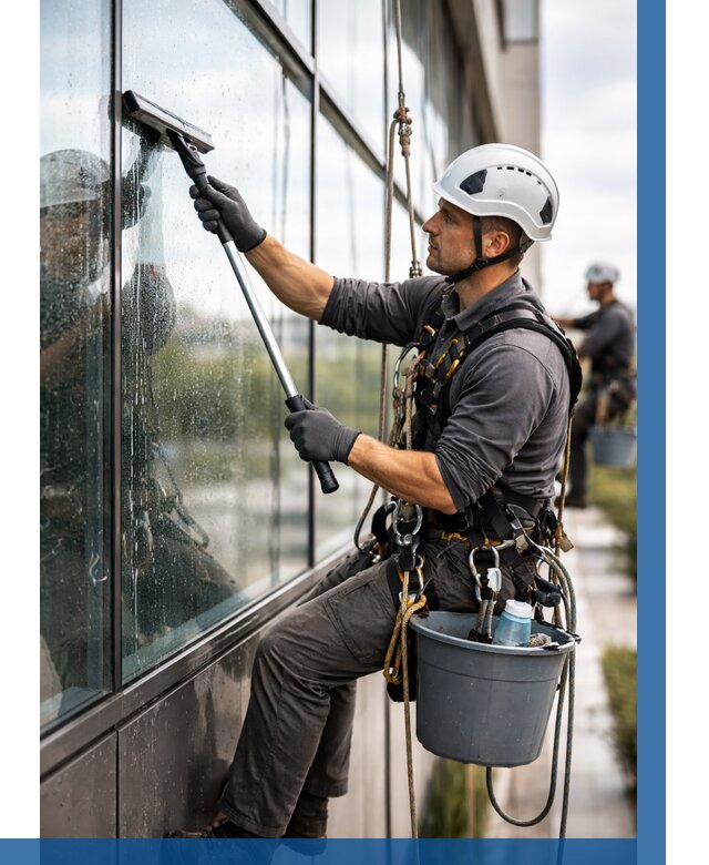 Мойка стеклянных фасадов в Алейске от 206 р. | ВЫСОТНИК-Лук