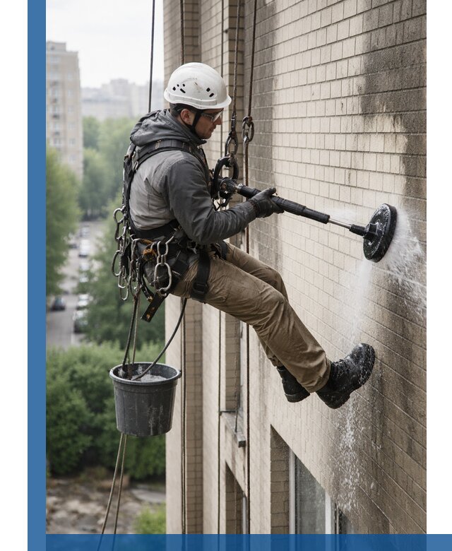 Очистка фасада от копоти в Алейске профессионально и безопасно