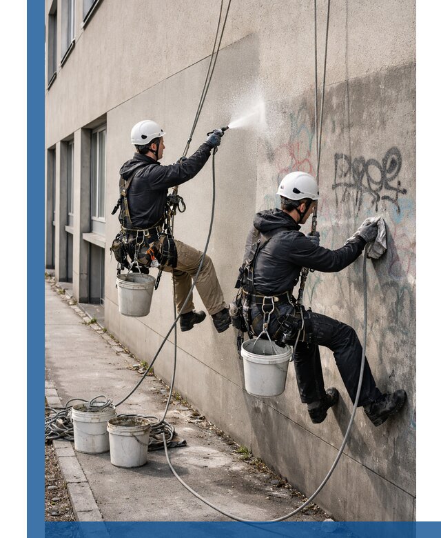 Антиграффити покрытие фасада с защитой от надписей в Алейске