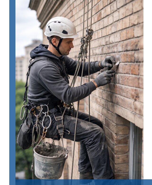 Качественный ремонт кирпичной кладки фасада в Алейске с гарантией