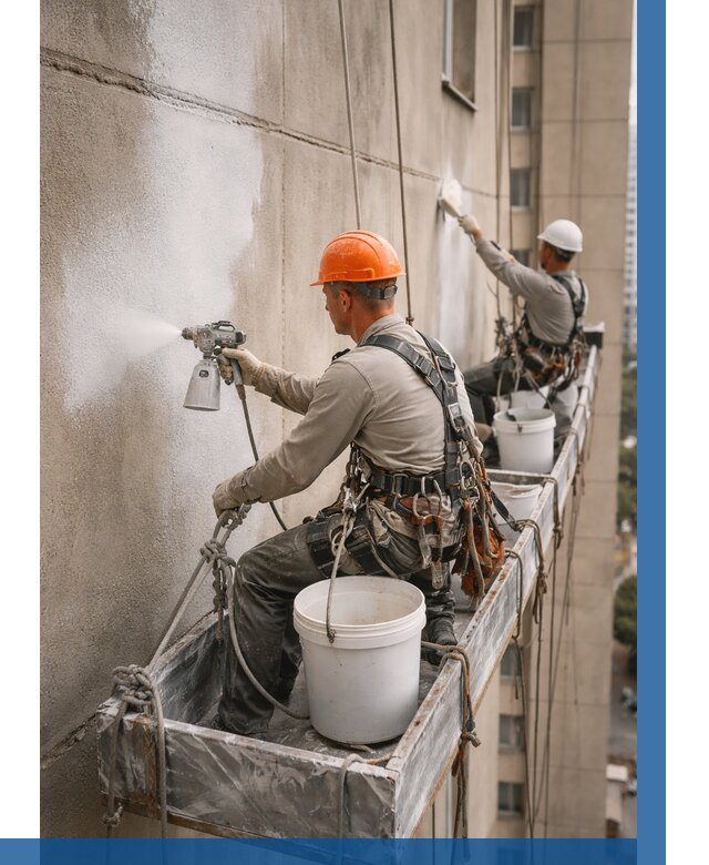 Грунтовка фасада на высоте в Алейске от 124 р. | ВЫСОТНИК-Лук