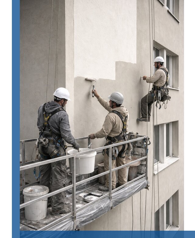 Покраска оштукатуренного фасада в Алейске под ключ с гарантией