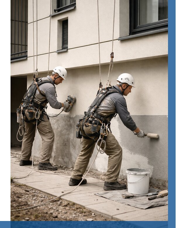 Окраска цоколя здания в Алейске от 464 р. под ключ | ВЫСОТНИК-Лук