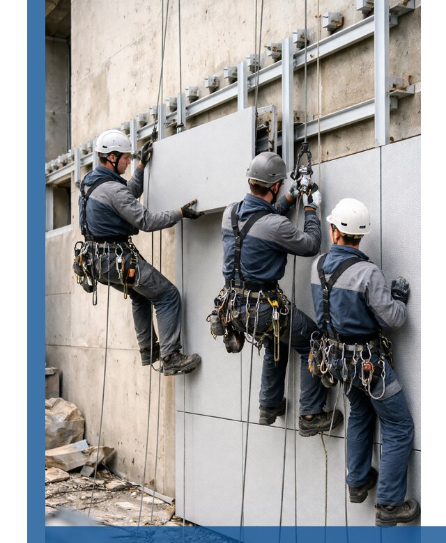 Монтаж вентилируемого фасада в Алейске под ключ с гарантией качества