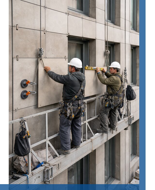 Монтаж керамогранита на фасад в Алейске от 2578 р. | ВЫСОТНИК-Лук