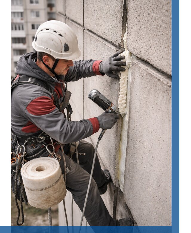 Утепление межпанельных швов в Алейске от 722 р. | ВЫСОТНИК-Лук