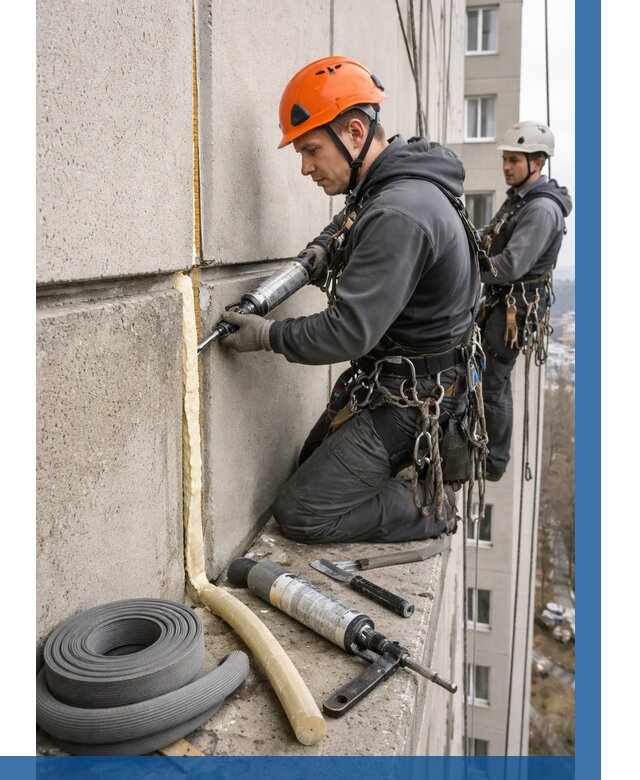 Теплый шов межпанельные швы в Алейске от 722 р. | ВЫСОТНИК-Лук