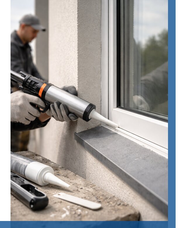 Герметизация монтажных швов окон в Алейске от 670 р. | ВЫСОТНИК-Лук
