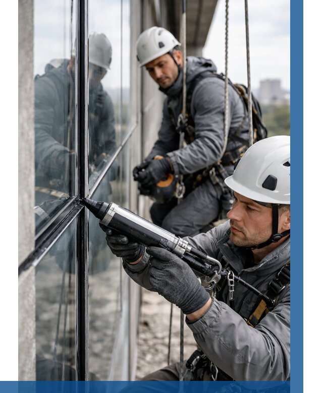 Герметизация витражных швов в Алейске от 670 р. | ВЫСОТНИК-Лук