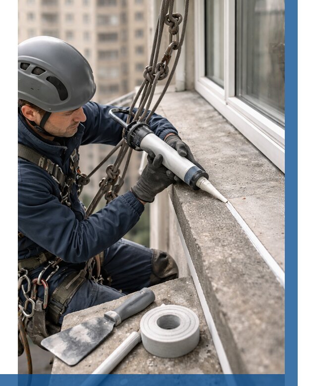 Герметизация балконного козырька в Алейске от 4640 р. | ВЫСОТНИК-Лук