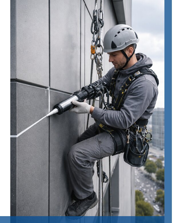 Герметизация стыков фасадных панелей в Алейске от 6702 р.| ВЫСОТНИК-Лук