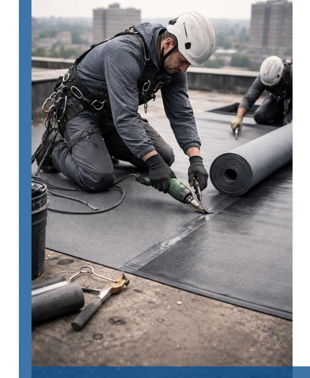 Ремонт мягкой кровли в Алейске с выездом промальпинистов