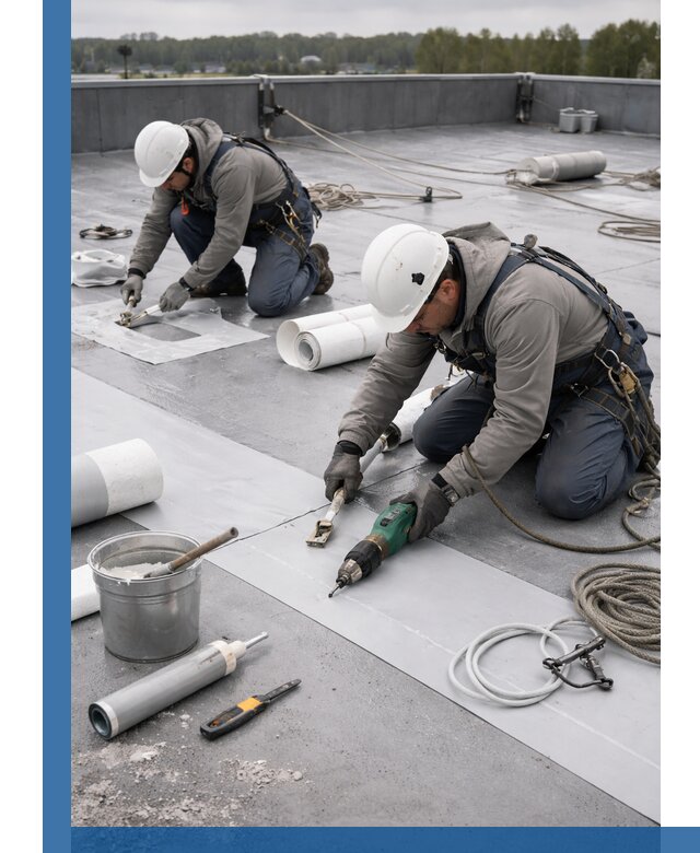 Ремонт мембранной кровли в Алейске качественно и с гарантией