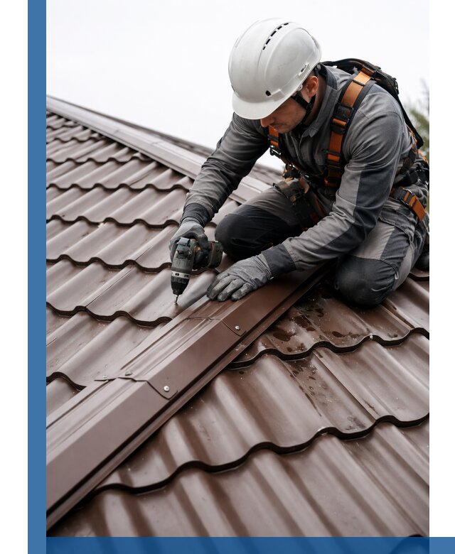 Ремонт металлочерепицы на крыше в Алейске профессионально