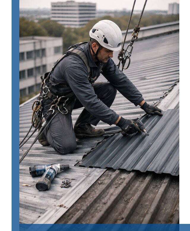 Ремонт профнастила на кровле в Алейске, работы под ключ