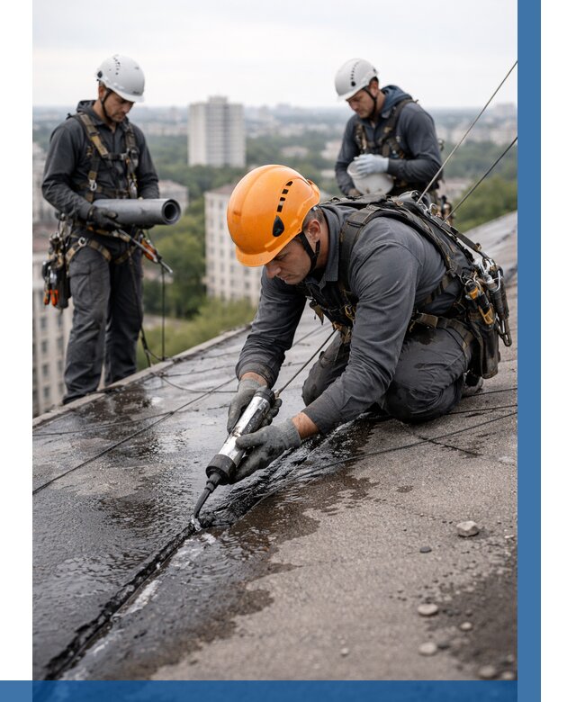 Устранение протечек кровли в Алейске от 12373 р. | ВЫСОТНИК-Лук