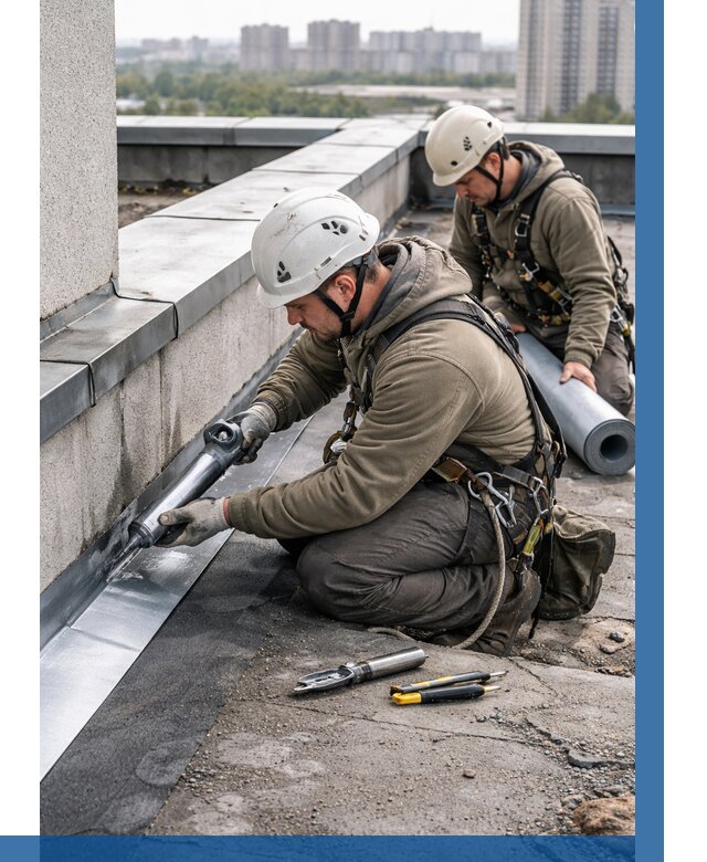 Ремонт кровельных примыканий в Алейске от 1237 р. | ВЫСОТНИК-Лук