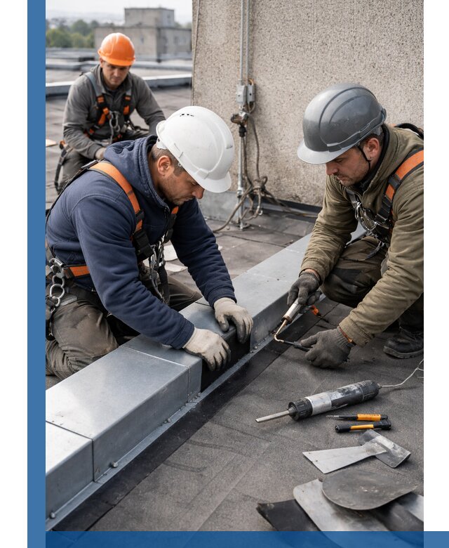 Ремонт кровельных примыканий в Алейске профессионально