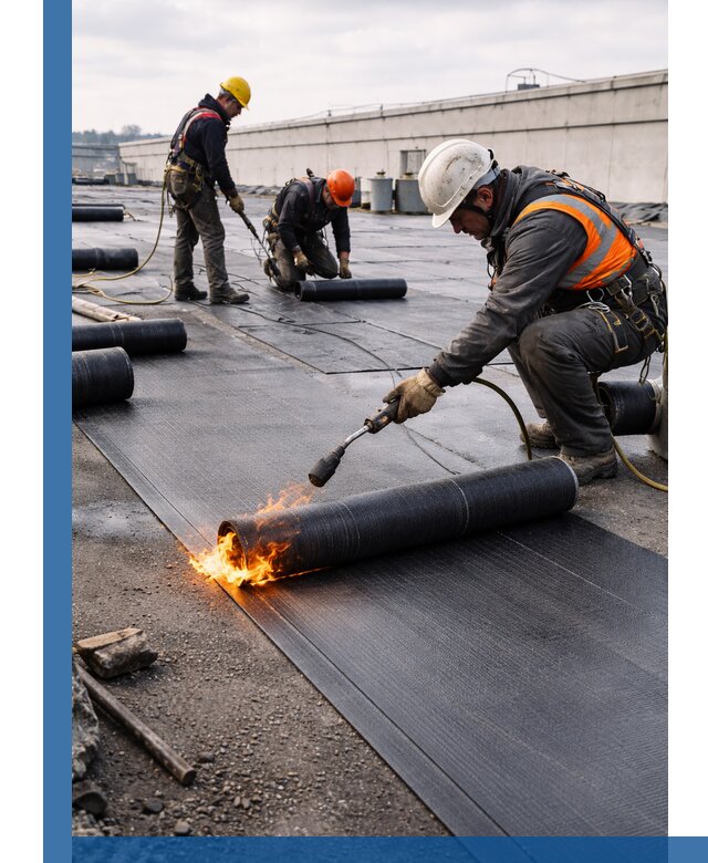 Монтаж наплавляемой кровли в Алейске профессионально