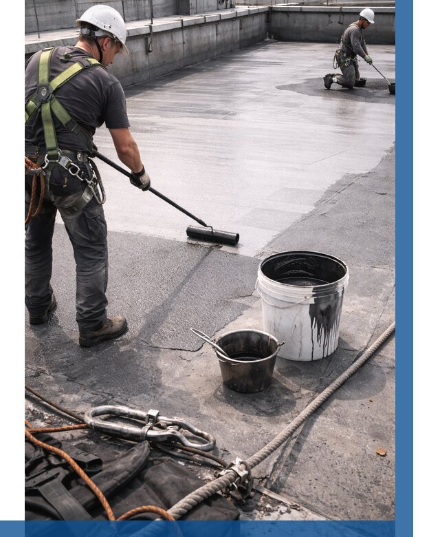 Гидроизоляция кровли жидкой резиной в Алейске от 516 р. | ВЫСОТНИК-Лук