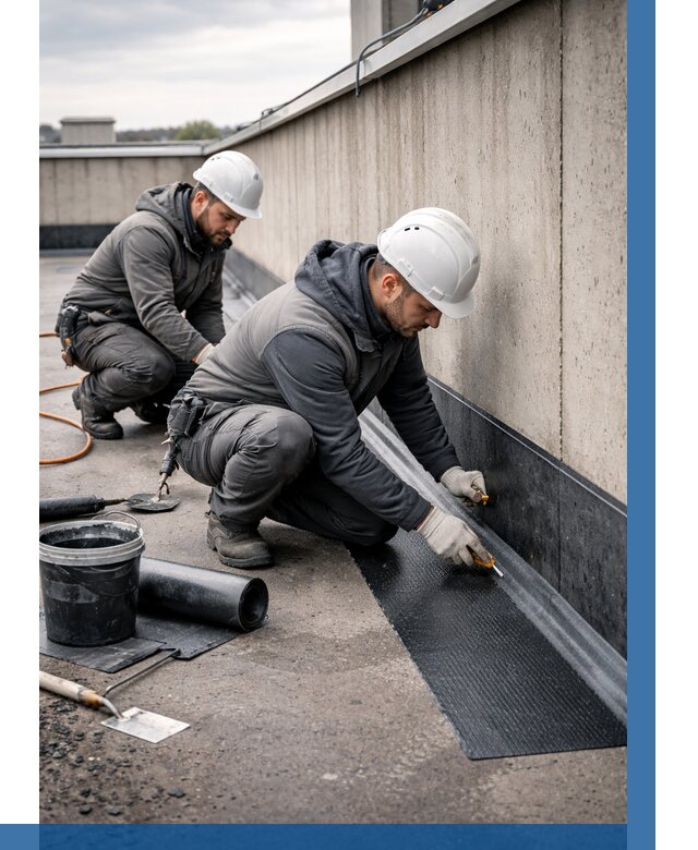 Гидроизоляция примыканий на кровле в Алейске от 928 р. | ВЫСОТНИК-Лук