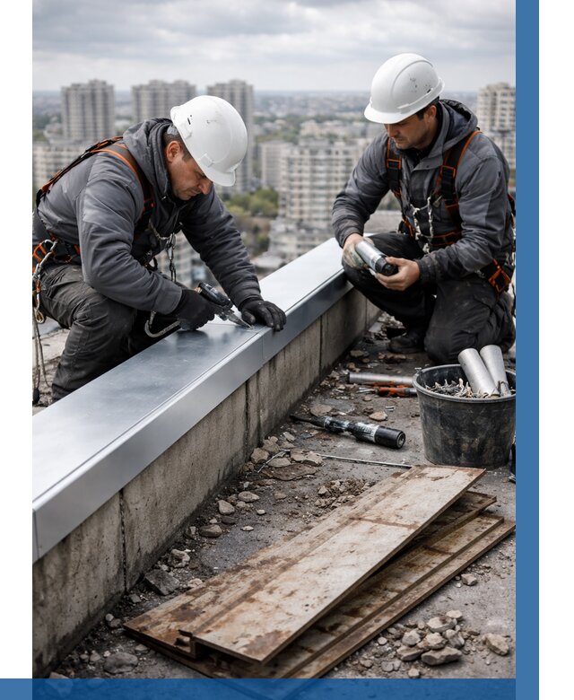 Замена парапетных крышек под ключ в Алейске от 1237 р. | ВЫСОТНИК-Лук