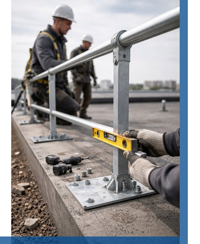 Монтаж кровельного ограждения в Алейске от 1237 р. | ВЫСОТНИК-Лук