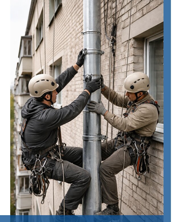 Замена водосточных труб в Алейске от 6702 р. | ВЫСОТНИК-Лук