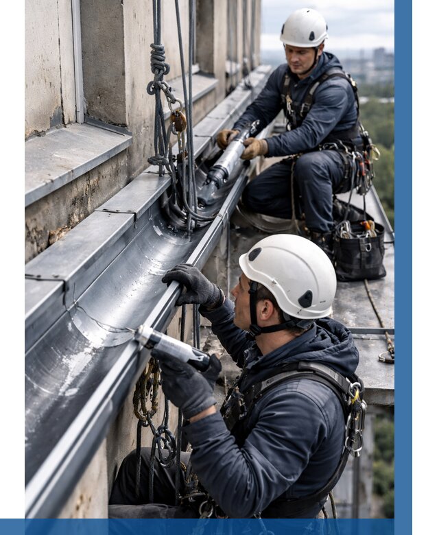 Ремонт водосточных желобов в Алейске от 6702 р. | ВЫСОТНИК-Лук