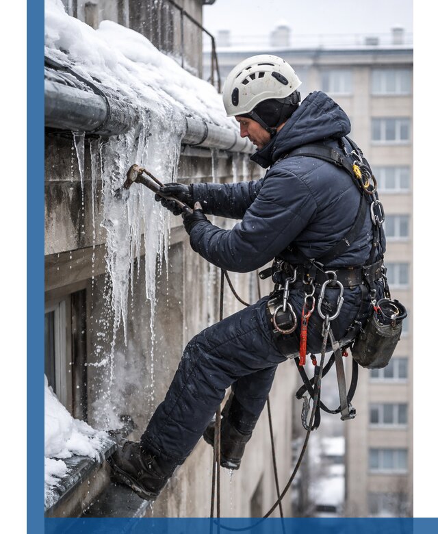 Удаление наледи и чистка водостоков в Алейске оперативно и безопасно