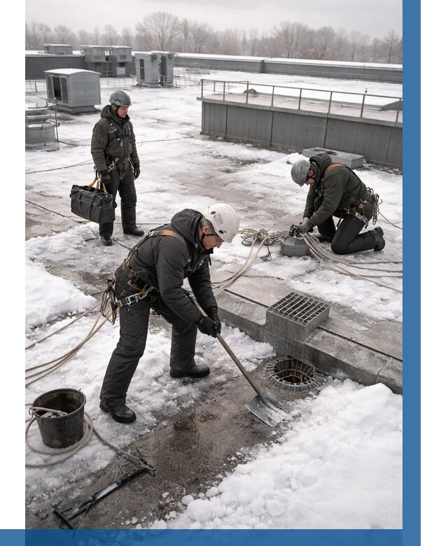 Абонентское обслуживание кровли зимой в Алейске от 8249 р. | ВЫСОТНИК-Лук