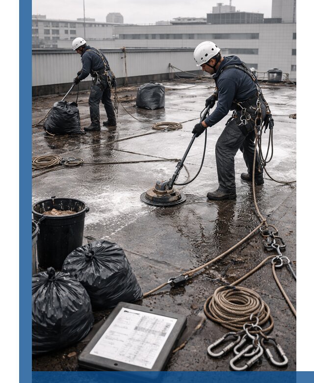 Плановая очистка кровли по графику в Алейске для безопасности