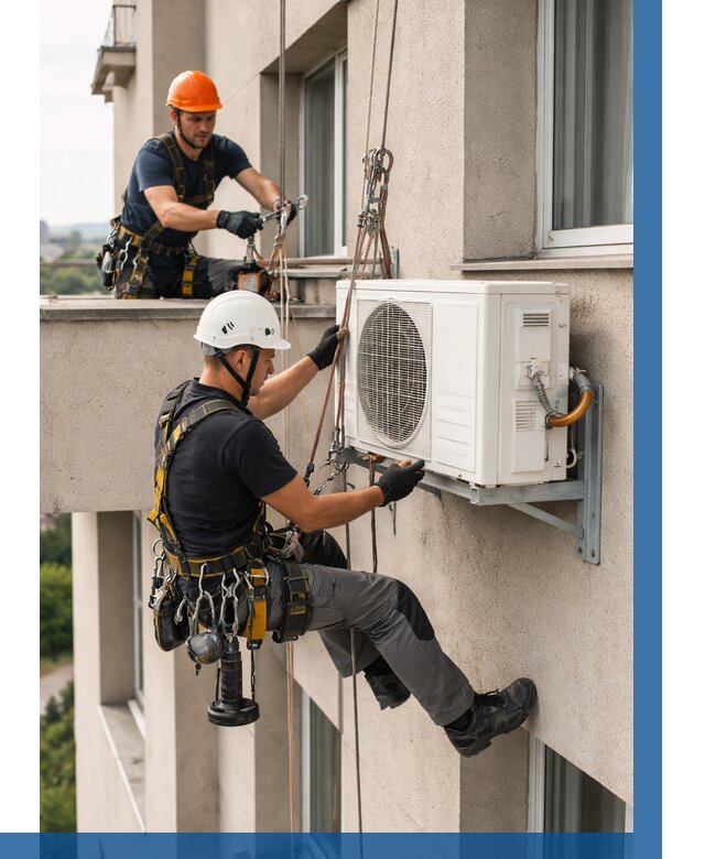 Монтаж внешнего блока кондиционера в Алейске от 6702 р. | ВЫСОТНИК-Лук