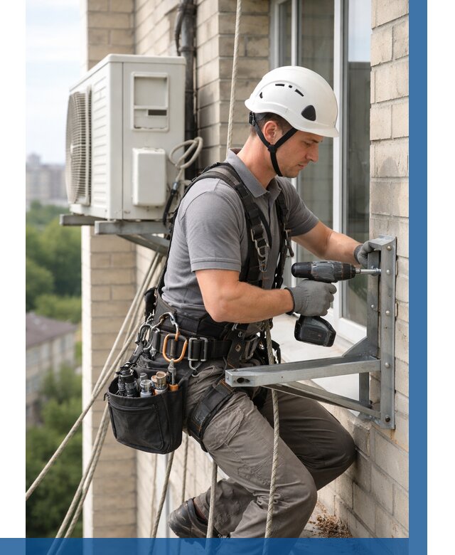 Установка кронштейнов кондиционера в Алейске от 3609 р. | ВЫСОТНИК-Лук