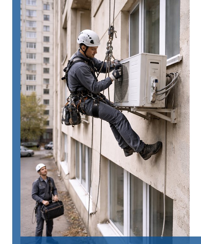 Демонтаж внешнего блока кондиционера в Алейске профессионально