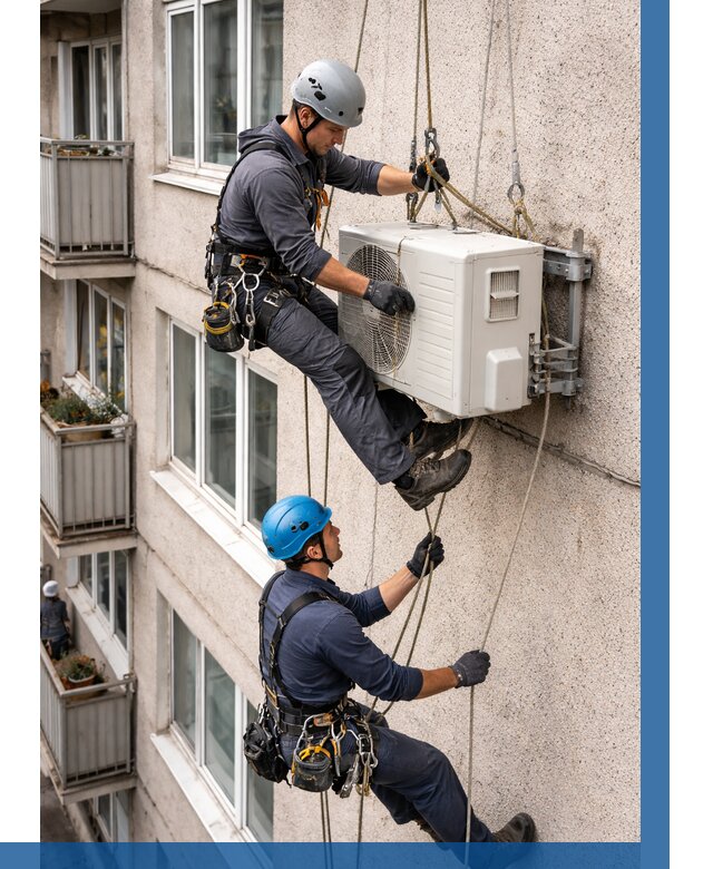 Перенос внешнего блока кондиционера в Алейске от 9280 р.| ВЫСОТНИК-Лук