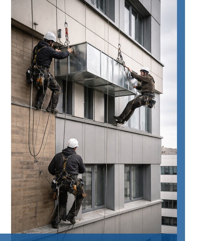 Монтаж воздуховодов на фасаде в Алейске от 1547 р. | ВЫСОТНИК-Лук