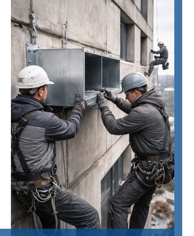 Монтаж вентиляционных коробов в Алейске от 3093 р. | ВЫСОТНИК-Лук