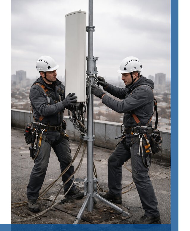 Монтаж антенн связи на крыше в Алейске от 8764 р. | ВЫСОТНИК-Лук