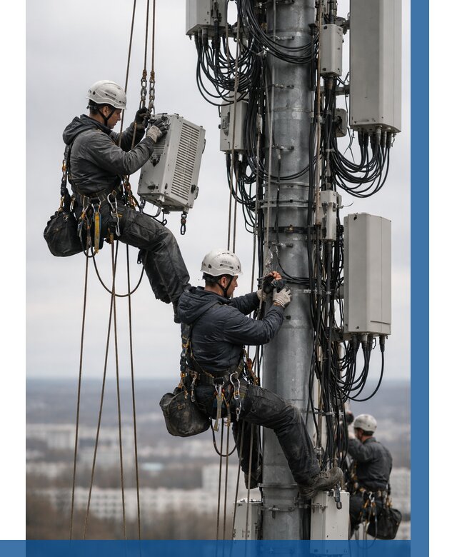 Монтаж оборудования связи на мачте в Алейске от 7733 р. | ВЫСОТНИК-Лук