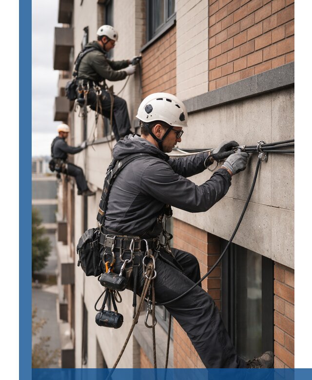 Крепление кабеля на фасаде монтаж и крепеж в Алейске