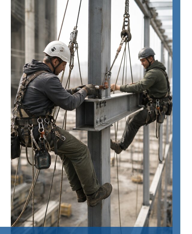 Монтаж металлоконструкций на высоте в Алейске от 3609 р. | ВЫСОТНИК-Лук