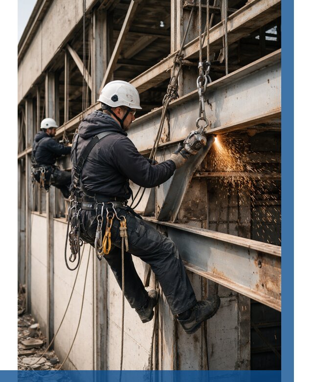 Демонтаж металлоконструкций на высоте в Алейске от 6702р. |ВЫСОТНИК-Лук