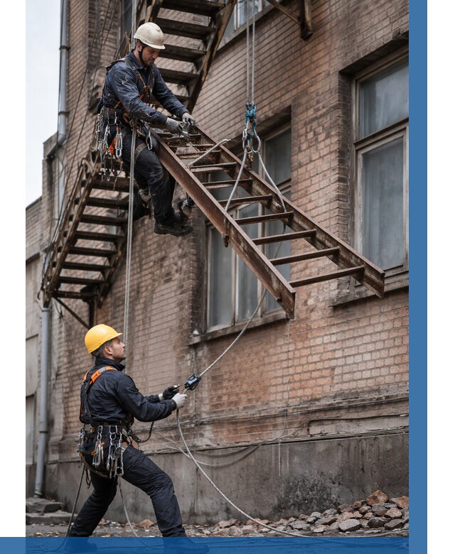 Демонтаж пожарной лестницы в Алейске от 12373 р. | ВЫСОТНИК-Лук
