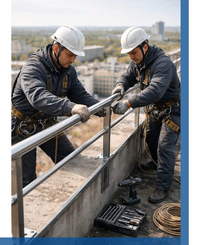 Монтаж перил на высоте в Алейске от 2578 р. | ВЫСОТНИК-Лук