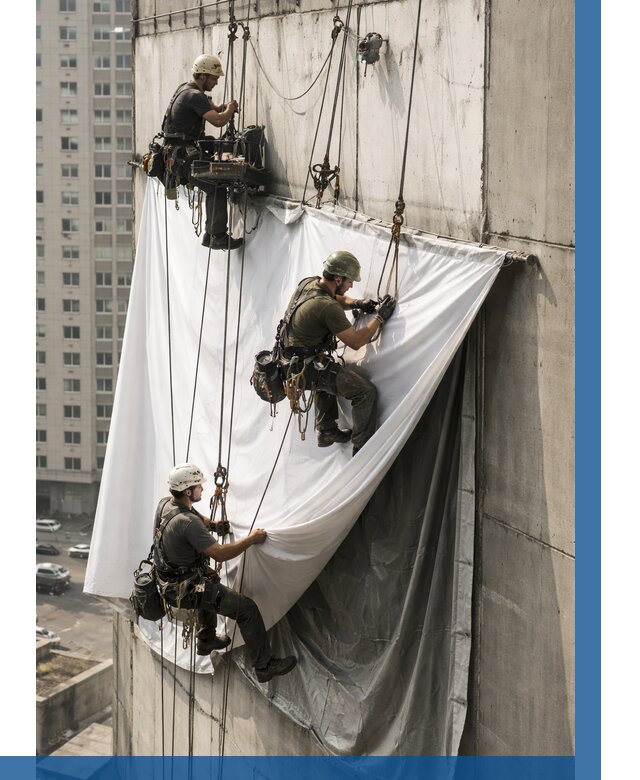 Замена баннерного полотна в Алейске от 6702 р. | ВЫСОТНИК-Лук—заказать