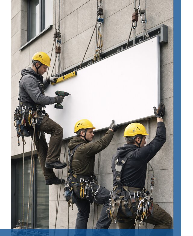 Монтаж рекламной вывески в Алейске от 8249 р. | ВЫСОТНИК-Лук