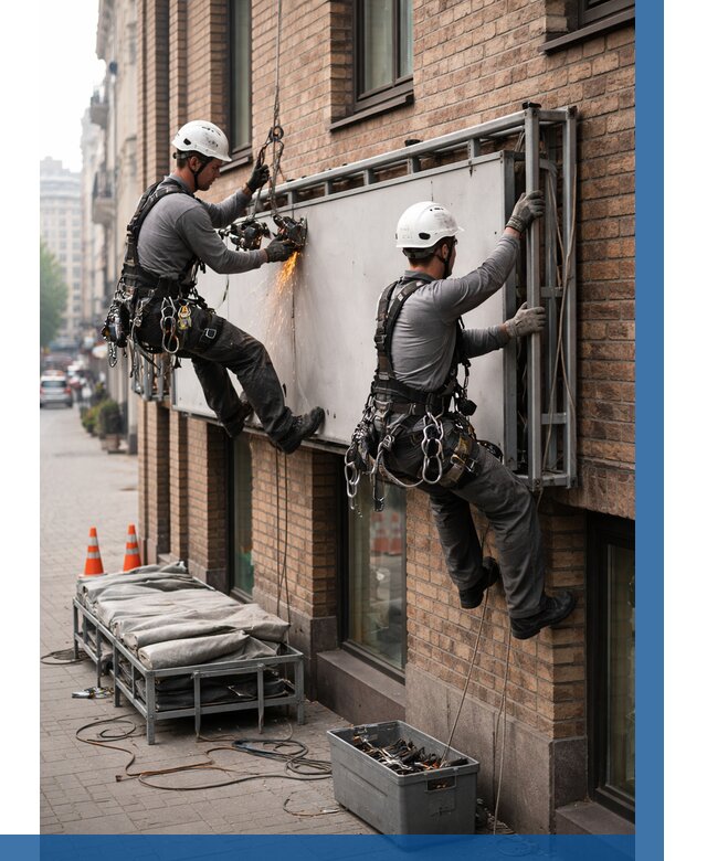 Демонтаж рекламной вывески в Алейске от 6702 р. | ВЫСОТНИК-Лук